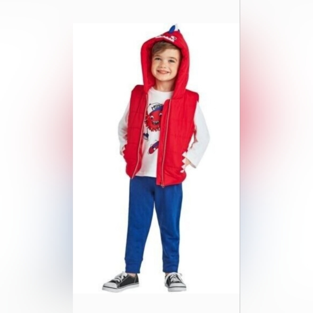 Red Hooded Vest Kids Costume